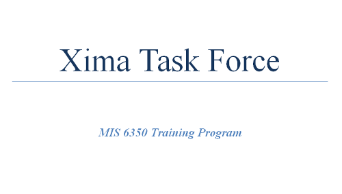 Projects: Training Project